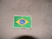 шеврон,нашива прапор Бразиллії.б.в.7.5см.Х5.5см.