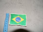 шеврон,нашива прапор Бразиллії.б.в.7.5см.Х5.5см.