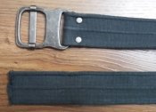 Ремень, пояс серый Edc, размер 100 х 4,5 см, лёгкое б/у, Швейцария