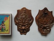 Чеканка латунь Yama Dharmaraja (Тибет), 2 шт