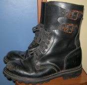 Кожаные берцы с двойной пряжкой