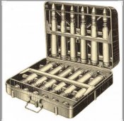 Немецкая стальная 3,7cm гильза от Flak-18