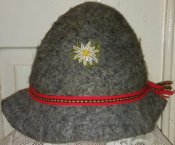 Шляпа с эдельвейсом
