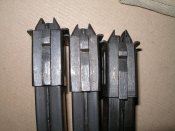 Три секторных магазина ППШ в штатном подсумке (клейма)