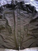 Мембранная военная куртка Gore-Tex по типу М-65 в цвете олива размер 112-116 III-IV Австрия. Лот №1
