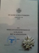 Крест военных заслуг 1-й степени с мечами