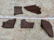 Шматки  з маркіровками ,з місця утилізації "Тигра"