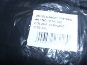 Китель-ветровка полевой чёрный, размер XXXL - BDU U.S. (Black), Mil-Tec/Германия