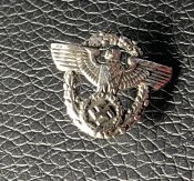 III REICH имперский орел на рукоять штык ножа полиции Polizei,  серебро, клейма