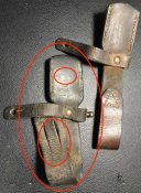 Подвес для штык ножа системы МаузерМ48 (Югославия), оригинал, WWII