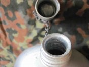 Советская фляга 0,75 л с чехлом, не крашенная разновидность, складские