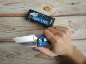 Складной нож от компании Cold Steel. Модель Tuff Lite Blue (20LTB). Оригинал