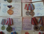 за оборону Одессы на женщину (2 комплекта наград на мужа и жену)