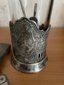 Подстаканник.СССР, мельхиор.