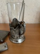 Подстаканник.СССР, мельхиор.