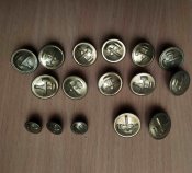 Пуговицы работников железнодорожного...