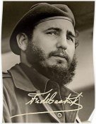 Фидель Кастро и его подпись.