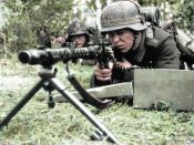 Пулеметчик вермахта с пулеметом Mg34