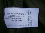 Рюкзак гірсько - єгерський BW 30293B, 30 л. Max Fuchs AG (Макс Фукс) Німеччина. (1 шт.)