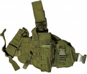 Кобура набедренная с платформой Molle (олива)