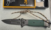 Складной нож Browning накладка олива