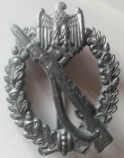 Рейх Нагрудный штурмовой пехотный знак Infanterie Sturmabz коллекционное состояние клеймо BSW
