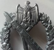 Рейх Нагрудный штурмовой пехотный знак Infanterie Sturmabz коллекционное состояние клеймо BSW