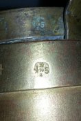 керосиновые мерки 1л. и 0.5 л. 1945г