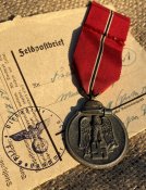 Боевая Медаль «За зимнюю кампанию на Востоке (1941-42) в состоянии!