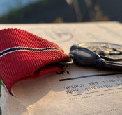 Боевая Медаль «За зимнюю кампанию на Востоке (1941-42) в состоянии!