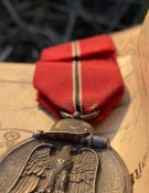Боевая Медаль «За зимнюю кампанию на Востоке (1941-42) в состоянии!