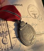 Боевая Медаль «За зимнюю кампанию на Востоке (1941-42) в состоянии!