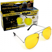 Окуляри антифари для нічного водіння антивідблискові авіатори HLV Night View Glasses (2 шт.)