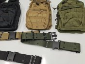 однолямочный рюкзак  олива и ремень олива