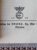 Книга "Der Glaube an Deutschland" вид.NSDAP Мюнхен 1936 рік