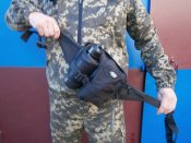 Поясная сумка с бутылкой чёрная Макс Фукс Германия.