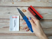 Складной нож от компании Kershaw. Модель Leek Navy Blue BlackWash (1660NBBW). Оригинал