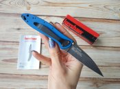 Складной нож от компании Kershaw. Модель Leek Navy Blue BlackWash (1660NBBW). Оригинал