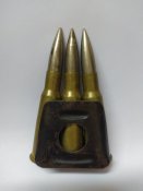 Обойма Lebel на 3 патрона и 3 шт. 8x50R Лебель