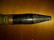 Патрон (снаряд) 23×152 мм для ЗУ-23 (Зенитная установка калибра 23 мм) Учебный.