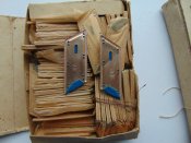 Петлицы армия СССР металлезированные синие ВВС и ВДВ. Цена за 10 пар