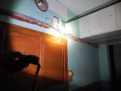 Налобный фонарь Sunree Ree koпiя на батарейку АА 1,5в. аккум 14500