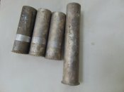 Гильзы осветительных патронов(4шт), сигнальный 3-х цветный патрон.