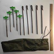Колышки для палатки 10 шт + чехол.
