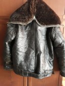 Кожаная куртка ВМФ СССР альпак(канадка).Размер 52,4рост