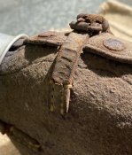 Немецкая Литровая Фляга (Luftschutz) в родном чехле со стаканчиком) (Клеймо: JSD-1939)