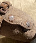 Немецкая Литровая Фляга (Luftschutz) в родном чехле со стаканчиком) (Клеймо: JSD-1939)