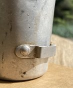 Немецкая Литровая Фляга (Luftschutz) в родном чехле со стаканчиком) (Клеймо: JSD-1939)