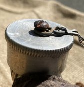 Немецкая Литровая Фляга (Luftschutz) в родном чехле со стаканчиком) (Клеймо: JSD-1939)