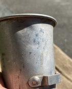 Немецкая Литровая Фляга (Luftschutz) в родном чехле со стаканчиком) (Клеймо: JSD-1939)